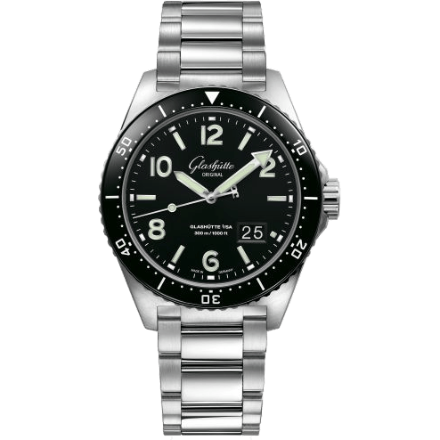 SeaQ Panorama Date Stainless Steel / Black / Bracelet