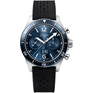 SeaQ Chronograph Stainless Steel / Blue / Rubber - Pin