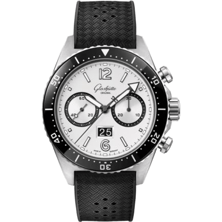 SeaQ Chronograph Stainless Steel / Silver Screen / Rubber - Folding