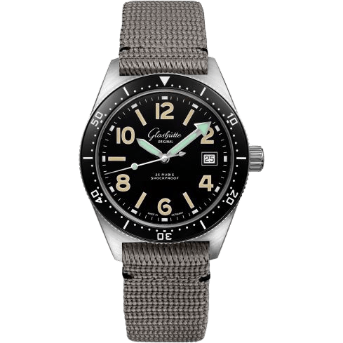 SeaQ 1969 Date Stainless Steel / Black / Textile / Folding