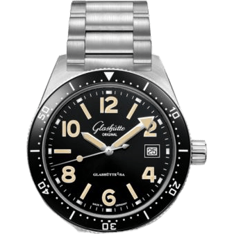 SeaQ Date Stainless Steel / Black / Bracelet