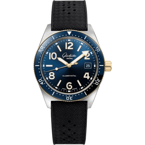 SeaQ Date Stainless Steel / Blue / Rubber / Pin