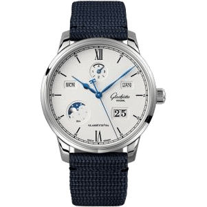 Senator Perpetual Calendar Stainless Steel / Silver / Synthetic - Folding
