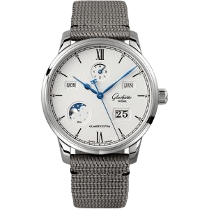 Senator Perpetual Calendar Stainless Steel / Silver / Synthetic - Folding