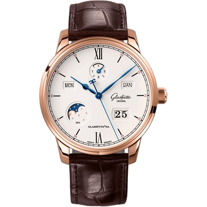 Senator Excellence Perpetual Calendar Red Gold / Silver / Alligator / Folding
