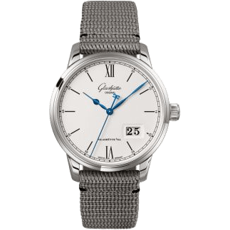 Senator Excellence Panorama Date Stainless Steel / Silver / Synthetic - Folding