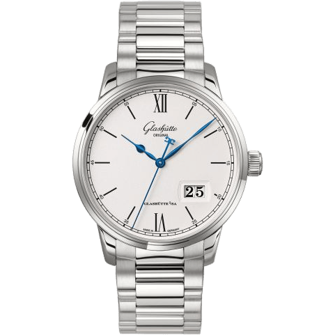 Senator Excellence Panorama Date Stainless Steel / Silver / Bracelet