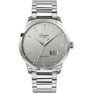 Senator Excellence Panorama Date Stainless Steel / Grey / Bracelet