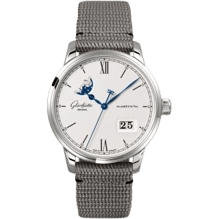 Senator Excellence Panorama Date Moonphase Stainless Steel / Silver / Synthetic
