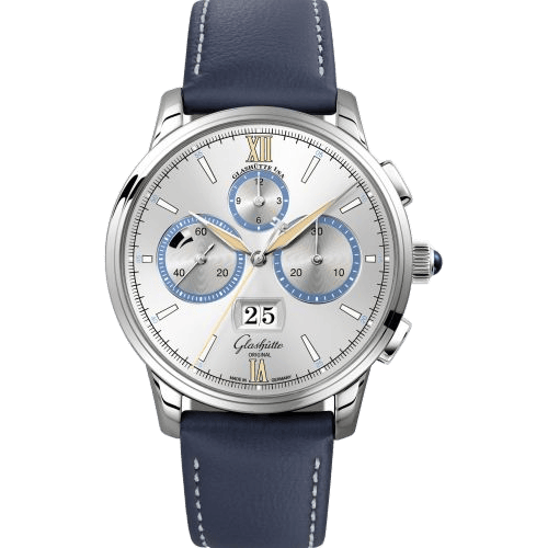 Senator Chronograph Panorama Date Capital Edition Platinum / Silver / Calf / Pin