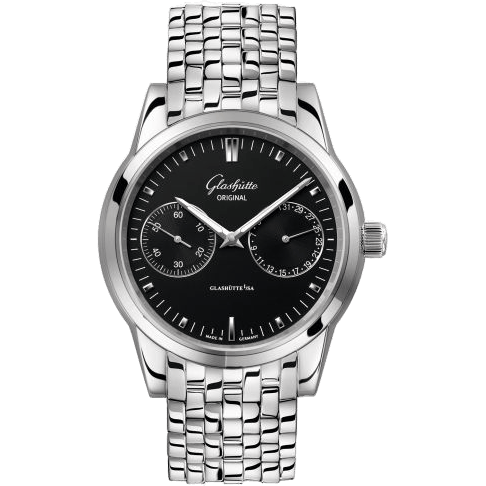 Senator Hand Date Stainless Steel / Black / Bracelet