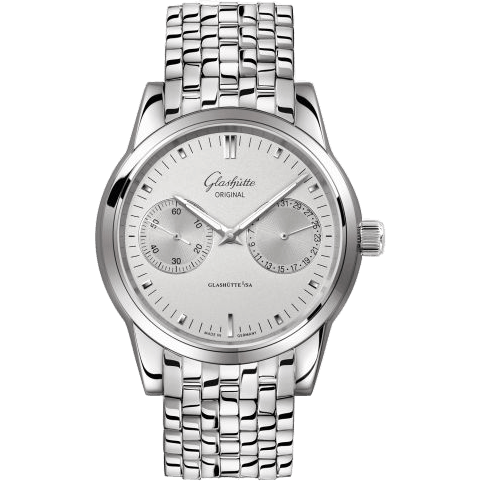 Senator Hand Date Stainless Steel / Silver / Bracelet