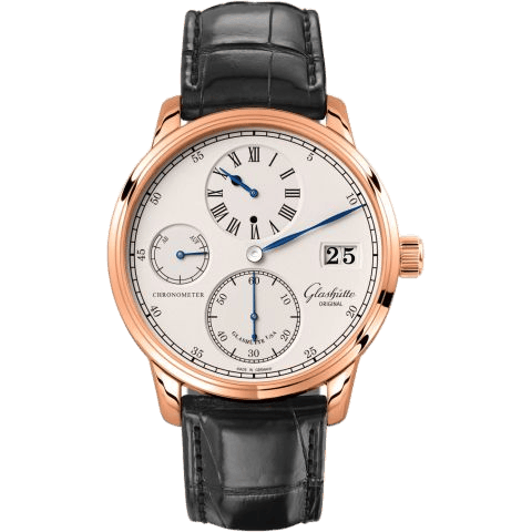 Senator Chronometer Regulator Red Gold / Silver / Alligator / Folding