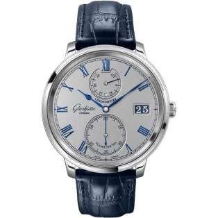 Senator Chronometer White Gold / Silver / Alligator / Folding
