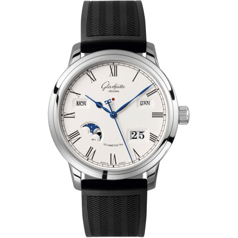 Senator Perpetual Calendar Stainless Steel / Silver / Rubber / Pin