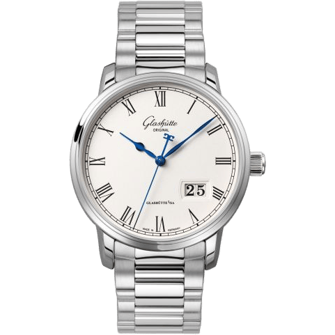 Senator Panorama Date Stainless Steel / Silver / Bracelet