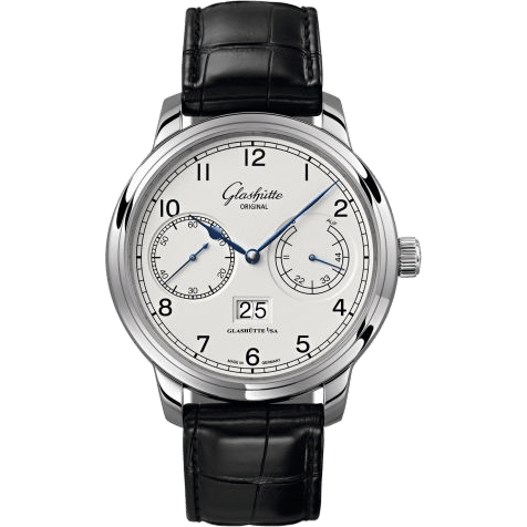 Senator Observer Stainless Steel / Silver / Alligator / Pin