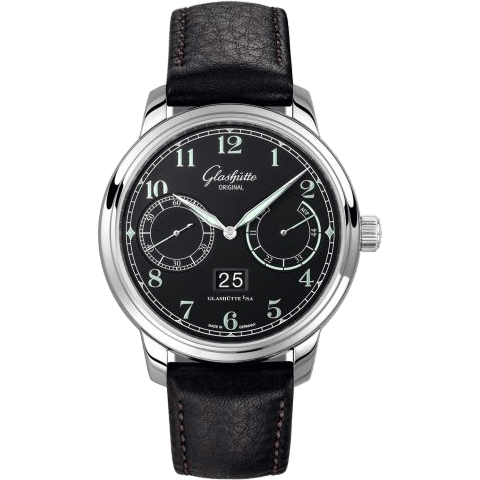 Senator Observer Stainless Steel / Black / Calf / Pin