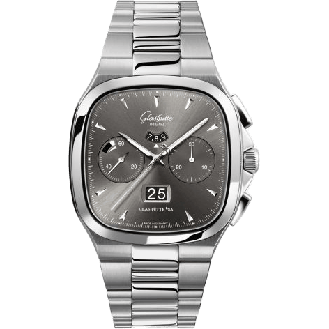 Seventies Chronograph Panorama Date Ruthenium / Bracelet