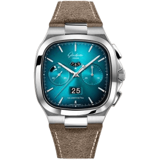 Seventies Chronograph Panorama Date Turquoise / Nubuck / Folding