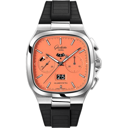 Seventies Chronograph Panorama Date Vibing Orange / Rubber / Folding