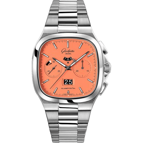 Seventies Chronograph Panorama Date Vibing Orange / Bracelet