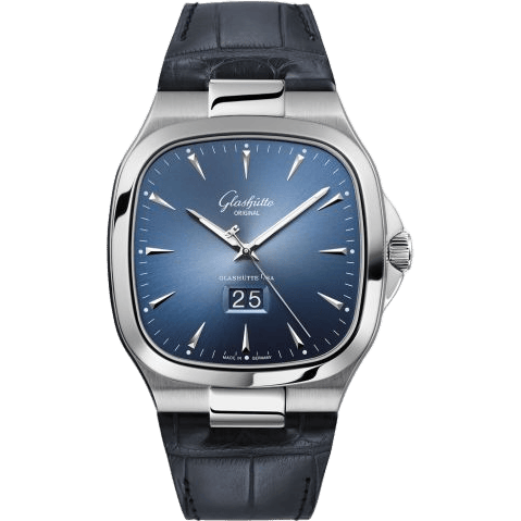 Seventies Panorama Date Blue / Alligator / Folding