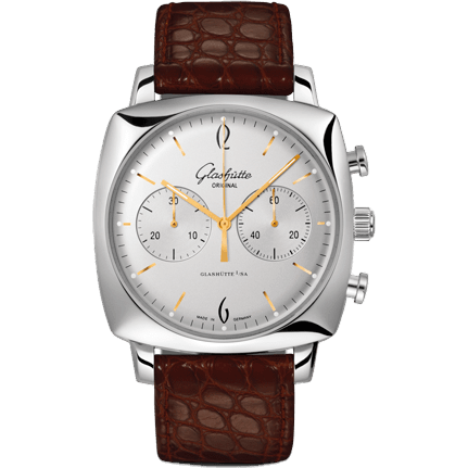 Sixties Square Chronograph Stainless Steel / Silver