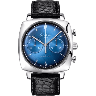 Sixties Square Chronograph Stainless Steel / Ocean