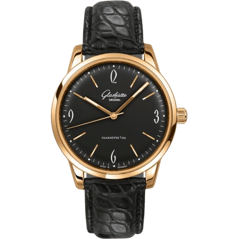 Sixties Rose Gold / Black / Alligator / Pin
