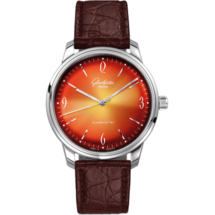 Sixties Stainless Steel / Iconic Red / Alligator