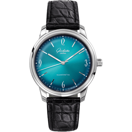 Sixties Stainless Steel / Iconic Aqua / Alligator