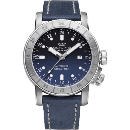 Airman 44 Purist 24H Automatic Stainless Steel / Blue - Gradient