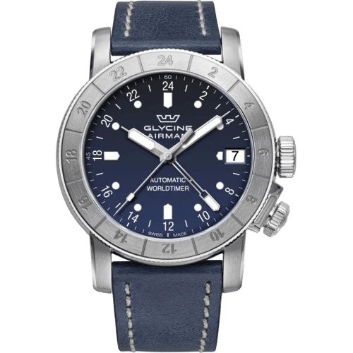 Airman 46 GMT Automatic Stainless Steel / Blue