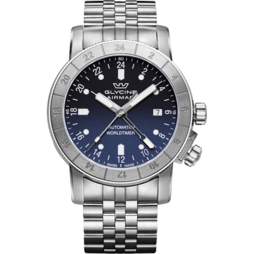 Airman 42 GMT Automatic Stainless Steel / Blue - Gradient / Bracelet