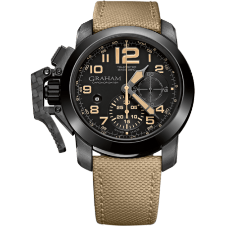 Chronofighter Oversize Black Sahara