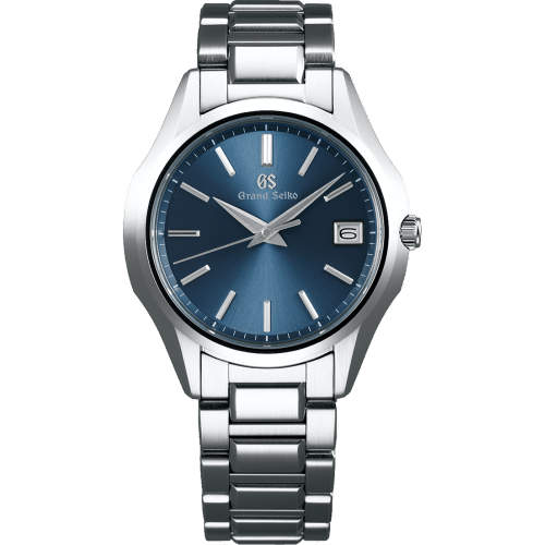 Quartz Date Stainless Steel / Blue / Bracelet