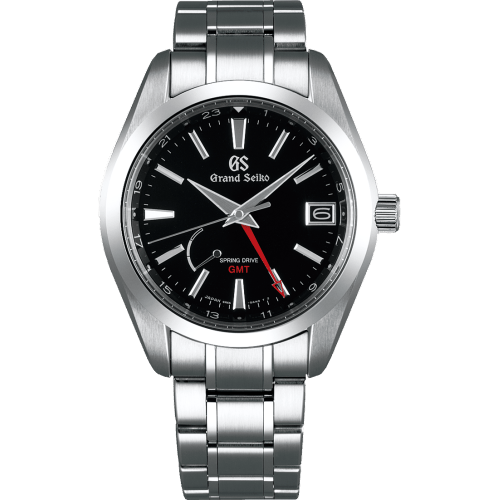 Spring Drive GMT Stainless Steel / Black / Bracelet