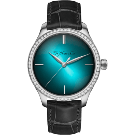 Endeavour Centre Seconds Stainless Steel / Diamond / Blue Lagoon Purity