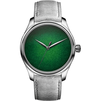 Endeavour Centre Seconds White Gold / Lime Green Concept