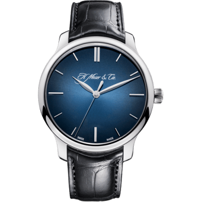 Endeavour Centre Seconds, Palladium, Blue Fumé Dial