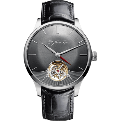 Venturer Tourbillon Dual Time, White Gold, Ardoise Dial