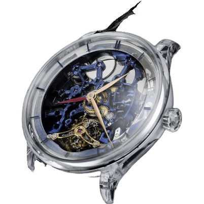 Venturer Tourbillon Dual Time Sapphire Blue Skeleton