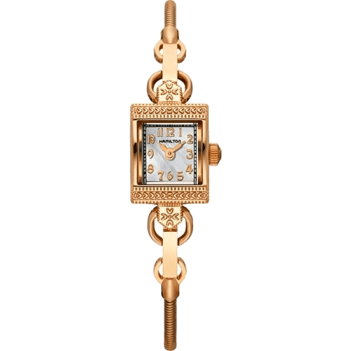 Lady Hamilton Vintage Quartz Red Gold / MOP
