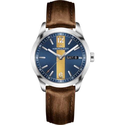 Broadway Day Date Quartz Steel / Blue