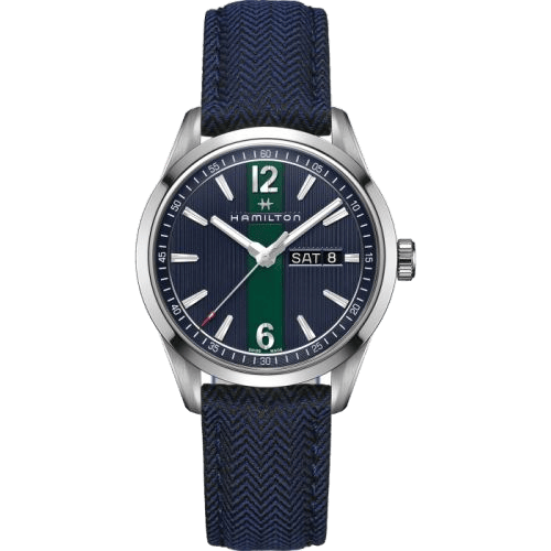 Broadway Day Date Quartz Steel / Blue