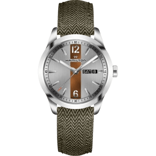 Broadway Day Date Quartz Steel / Grey