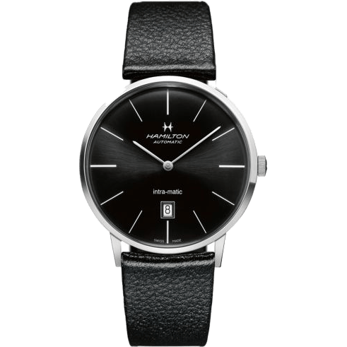 Intra-Matic 42 Stainless Steel / Black / Strap