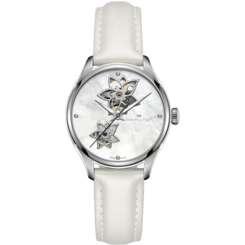 Jazzmaster Open Heart 34 Stainless Steel / MOP