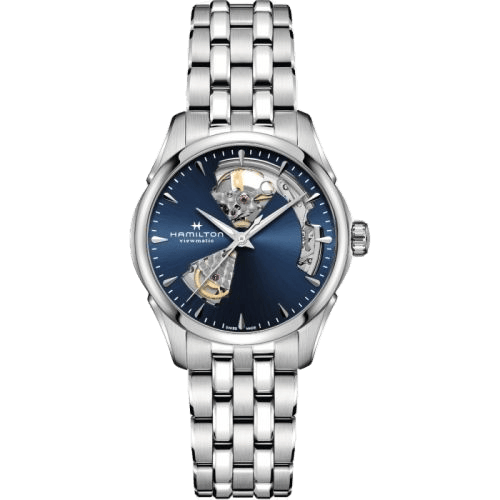 Jazzmaster Open Heart 36 Stainless Steel / Blue / Bracelet